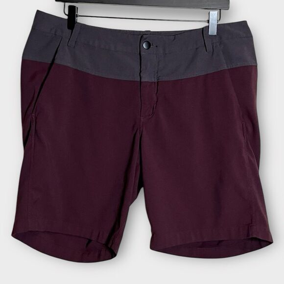 LULULEMON Mens The Union Shorts Color Block Bordeaux Drama & Deep Coal Sz 36 - Picture 1 of 4